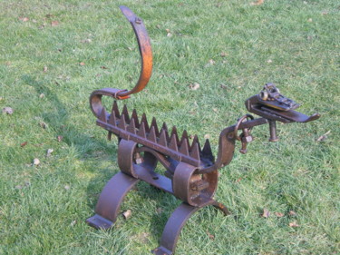Sculpture intitulée "Dino !!!" par Jean Marc, Œuvre d'art originale