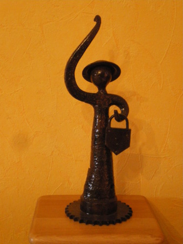 Sculpture titled "Héllo Miss !!!" by Jean Marc, Original Artwork