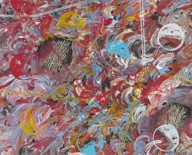 Pittura intitolato "IMPARFAIT EN MOUVEM…" da Safia Wosth, Opera d'arte originale, Acrilico Montato su Telaio per barella in…