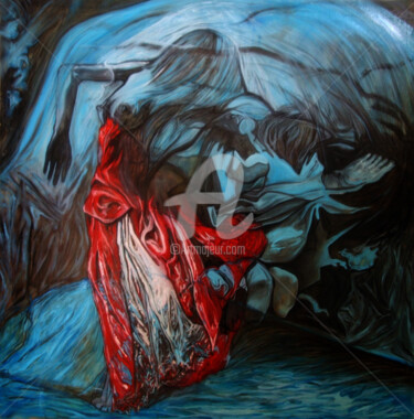 Malerei mit dem Titel "Ballerina scatter d…" von Safir & Rifas, Original-Kunstwerk, Öl