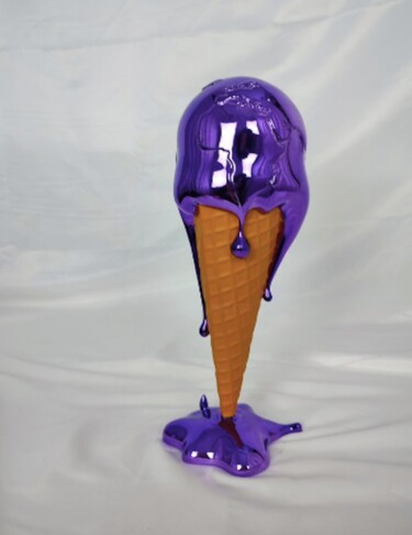 Escultura titulada "The last ice cream-…" por Sagrasse, Obra de arte original, Resina