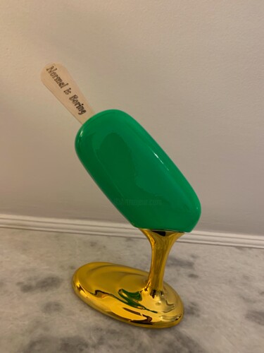 Sculpture titled "Normal is boring -…" by Sagrasse, Original Artwork, Resin