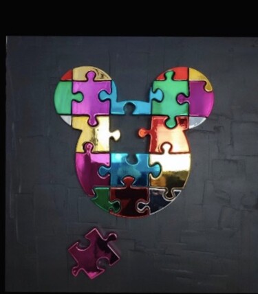 Картина под названием "Life is Game" - Sagrasse, Подлинное произведение искусства, Акрил Установлен на Деревянная рама для н…
