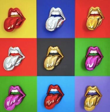 Malarstwo zatytułowany „Pop Lips” autorstwa Sagrasse, Oryginalna praca, Akryl
