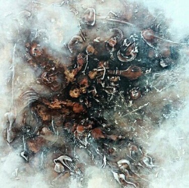 Cimetière intime Painting titled "Cimetière intime" by Shams Sahbani, Original Art, Acrylic