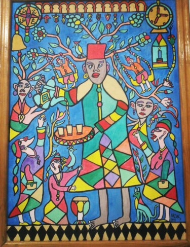 Peinture intitulée "la goutair de histo…" par Ardal, Œuvre d'art originale, Acrylique
