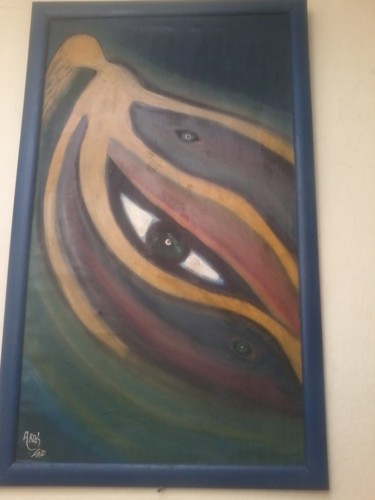 Peinture intitulée "La vierge de mer" par Ardal, Œuvre d'art originale, Autre