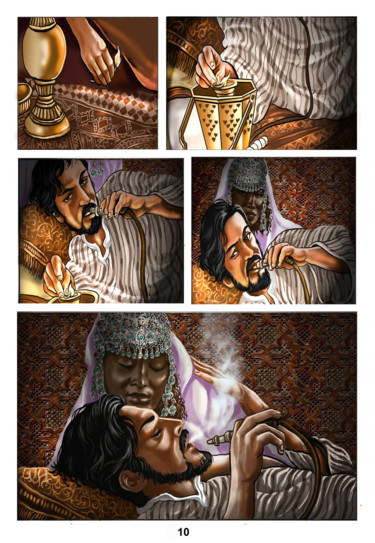 Arte digitale intitolato "Planche de BD   no…" da Said Moulai Ali, Opera d'arte originale, Pittura digitale