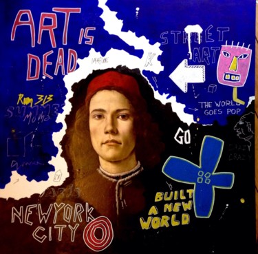 Peinture intitulée "Art is Dead" par Sainte Fauste, Œuvre d'art originale, Acrylique