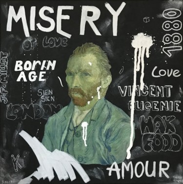 Peinture intitulée "Misery of Love" par Sainte Fauste, Œuvre d'art originale, Acrylique