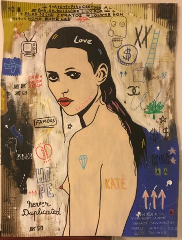Peinture intitulée "Kate" par Sainte Fauste, Œuvre d'art originale, Acrylique