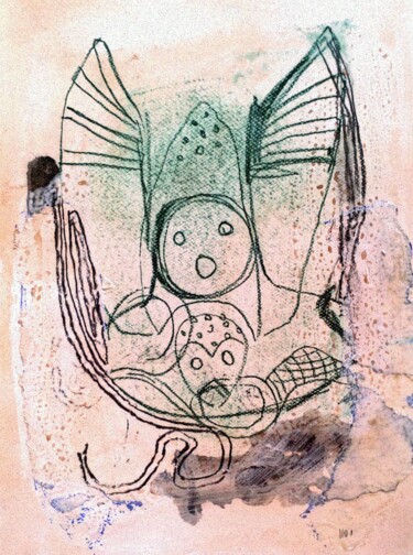 Desenho intitulada "lespwineg 1101" por Sainte-Luce Jerome, Obras de arte originais, Tinta