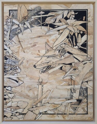 Ζωγραφική με τίτλο "Sabbat" από Saïr, Αυθεντικά έργα τέχνης, Ακρυλικό Τοποθετήθηκε στο Άλλος άκαμπτος πίνακας