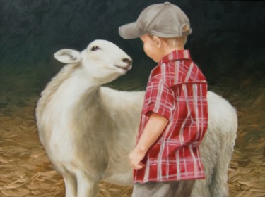 Regards croisés Peinture intitulée "Regards croisés" par Sajó, Œuvre d'art originale