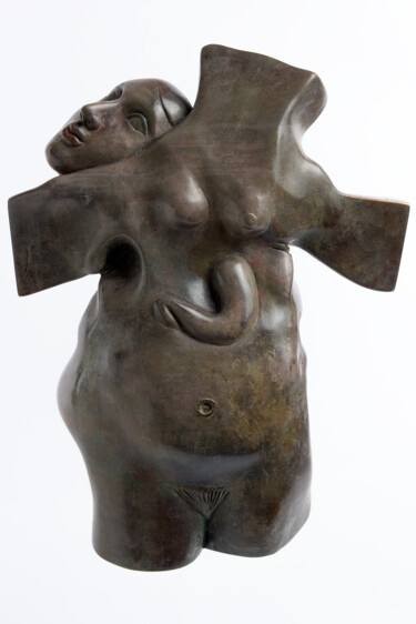 Sculpture intitulée "ESTOMAC" par Sak, Œuvre d'art originale, Bronze