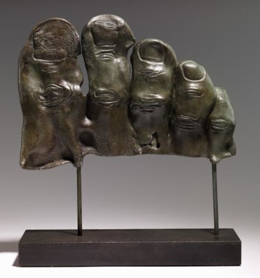 Skulptur mit dem Titel "Variation sur B (re…" von Sak, Original-Kunstwerk