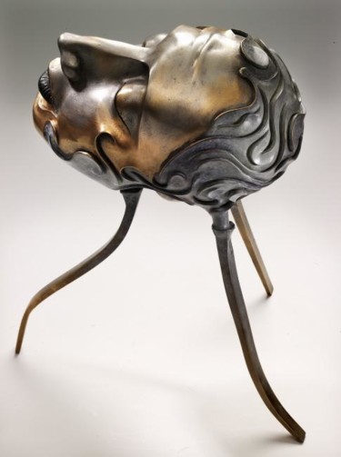 Sculpture intitulée "MÉMOIRE" par Sak, Œuvre d'art originale, Bronze