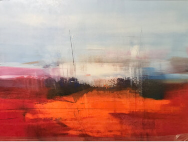 Pittura intitolato "Tramonto lagunare" da Alberto Saka, Opera d'arte originale, Olio