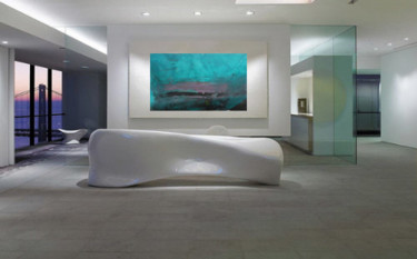 Pittura intitolato "contemporary-office…" da Alberto Saka, Opera d'arte originale