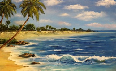 Painting titled "Paradise" by Svetlana Kochubei, Original Artwork, Oil