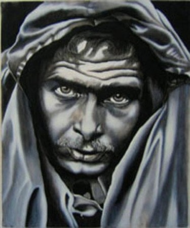 Painting titled "THE STARE" by Thomas Peterson, Original Artwork
