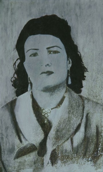 Painting titled "Mimi 3" by Salah El Moncef, Original Artwork, Oil