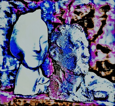 Картина под названием "Muse" - Salah El Moncef, Подлинное произведение искусства, Пигменты