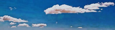 Ζωγραφική με τίτλο "Clouds 1" από Salah El Moncef, Αυθεντικά έργα τέχνης, Λάδι