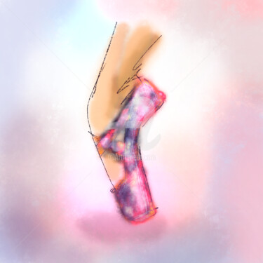 Digital Arts titled "Ballet shoes" by Salamander Nebula, Original Artwork, Digital Painting