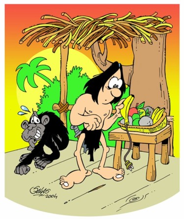 Digital Arts titled "Tarzan" by Armando Salas, Original Artwork