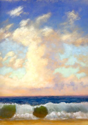 Malerei mit dem Titel "Clouds, Late Aftern…" von Chris Derrick, Original-Kunstwerk, Pastell