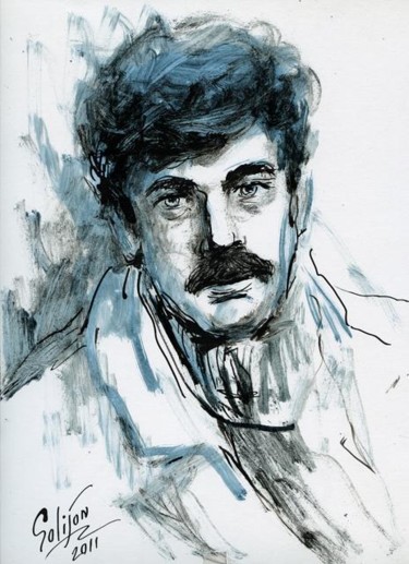 Drawing titled ""Андрей"" by Salidjon Mamatkulov, Original Artwork