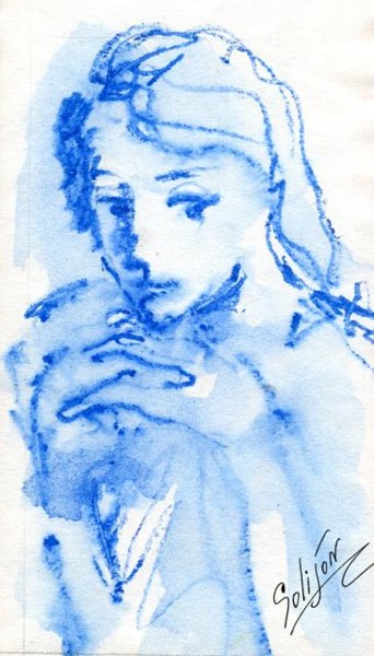 Рисунок под названием ""Аня"" - Salidjon Mamatkulov, Подлинное произведение искусства