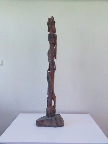 Sculpture intitulée "Çam" par Salih Demirci, Œuvre d'art originale, Bois