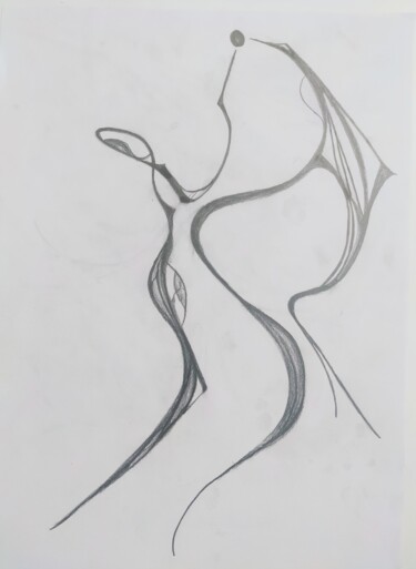 Zeichnungen mit dem Titel "Kalem 05" von Salih Demirci, Original-Kunstwerk, Bleistift