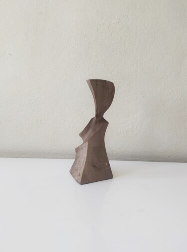 Sculpture titled "Ceviz6" by Salih Demirci, Original Artwork, Wood