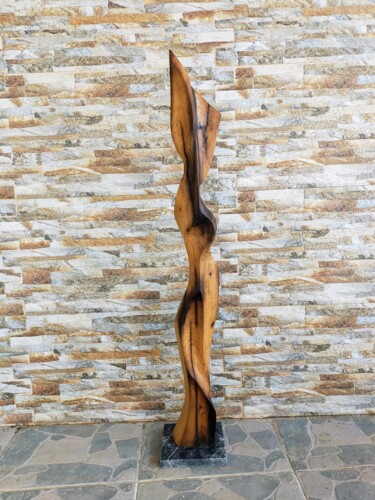 Sculpture titled "Mese5" by Salih Demirci, Original Artwork, Wood