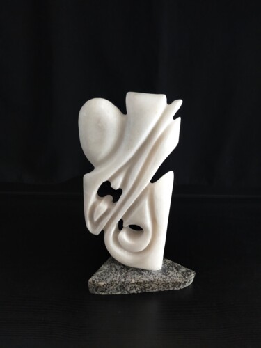 Sculptuur getiteld "Mermer 05" door Salih Demirci, Origineel Kunstwerk, Steen