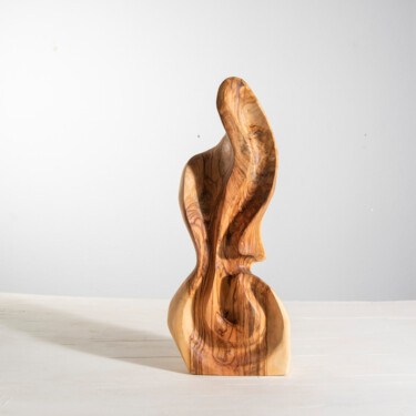 Skulptur mit dem Titel "Zeytin 12" von Salih Demirci, Original-Kunstwerk, Holz