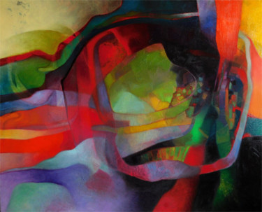 Campus2 Peinture intitulée "Campus2" par Salima Mékahli, Œuvre d'art originale, Huile