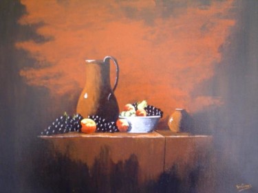 Peinture intitulée "La cruche et les fr…" par Lolo, Œuvre d'art originale