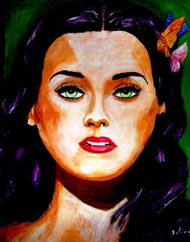 Painting titled "La belle Perry..." by Lolo, Original Artwork