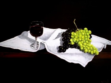 Painting titled "les-raisins.jpg" by Lolo, Original Artwork