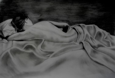 Dessin intitulée "le-repos.jpg" par Lolo, Œuvre d'art originale, Graphite