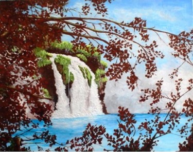 Peinture intitulée "cascades.jpg" par Lolo, Œuvre d'art originale, Acrylique