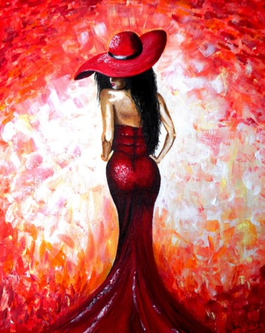 Peinture intitulée "tout-feu-tout-flamm…" par Lolo, Œuvre d'art originale, Acrylique