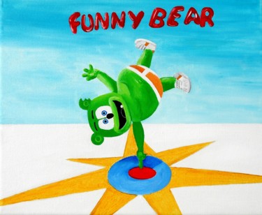 Peinture intitulée "funny-bear.jpg" par Lolo, Œuvre d'art originale