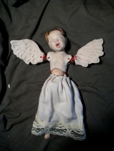 Скульптура под названием "ангел" - Полина Вербицкая, Подлинное произведение искусства
