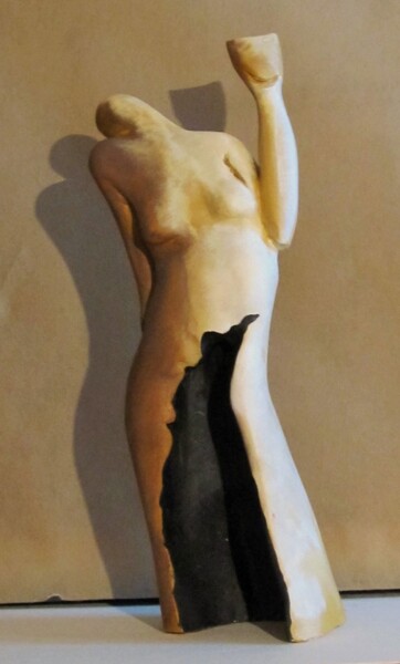 Sculpture titled "L'Autre" by Salma Mejri, Original Artwork, Ceramics Mounted on artwork_cat.