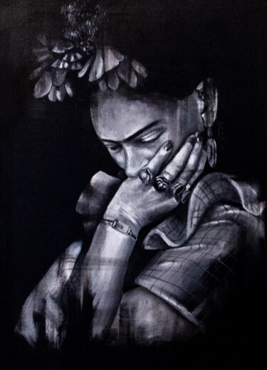 Pittura intitolato "Frida" da Salomé Pilot (Nomé), Opera d'arte originale, Acrilico Montato su Telaio per barella in legno